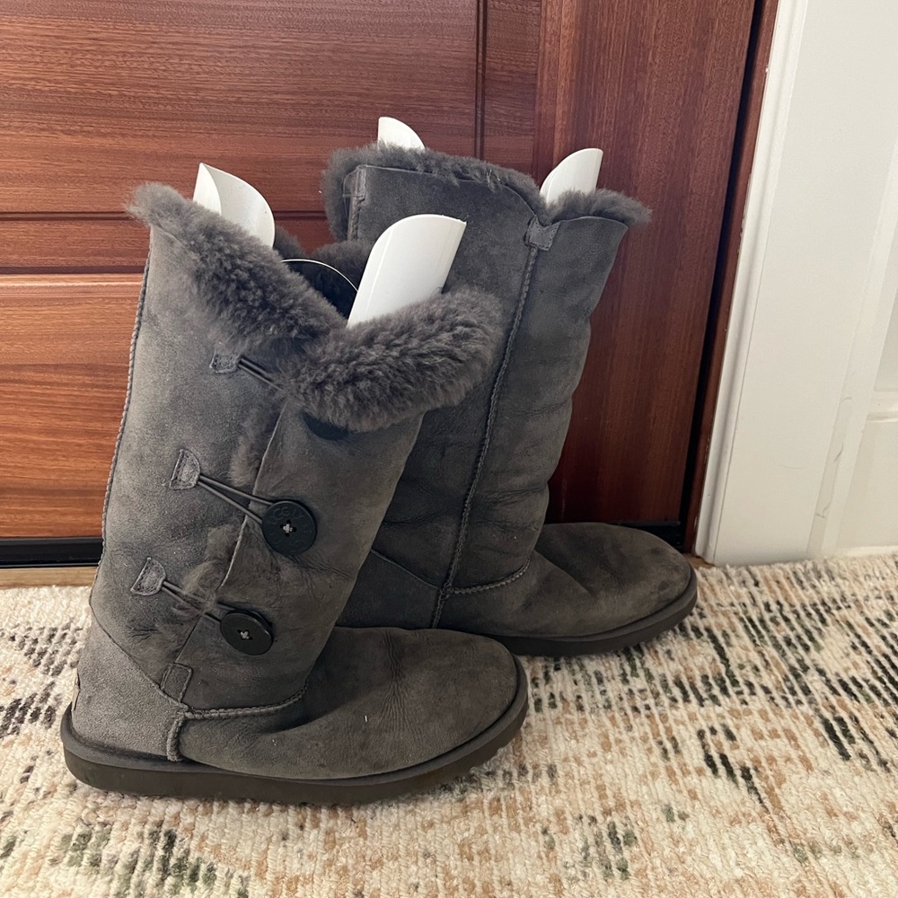 UGG Women's Charcoal Button Boots